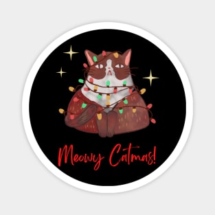 Meowy Catmas! Ugly Christmas Magnet